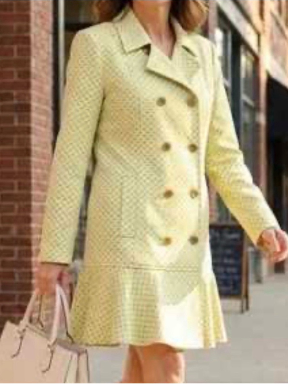 Cabi Hobnob jacket dress in Daffodil New with package